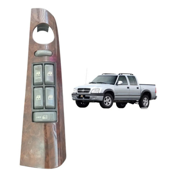 Botão Vidro Eletrico Com Moldura Gm S10 1995 A 2011 Original