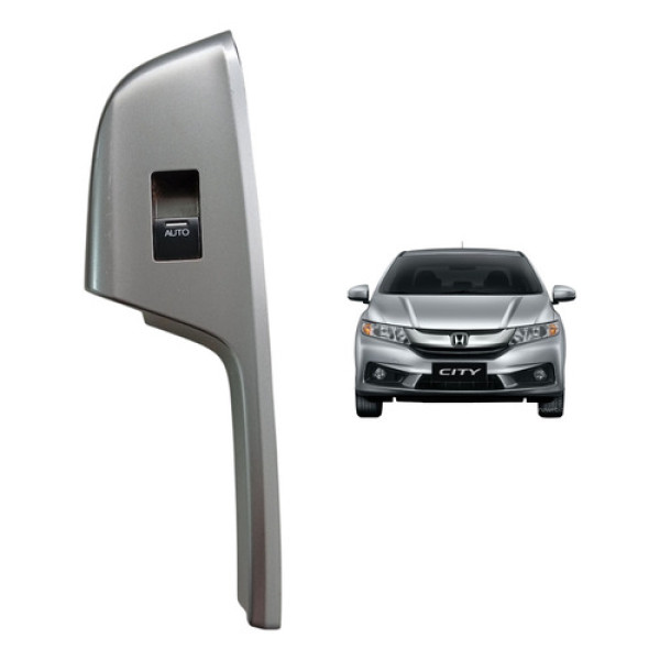 Moldura Botão Vidro Traseiro Direito Honda City 2015 A 2021