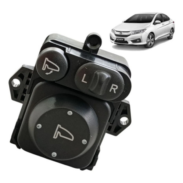 Botão Retrovisor Elétrico C Rebatimento Honda City Civic Hrv