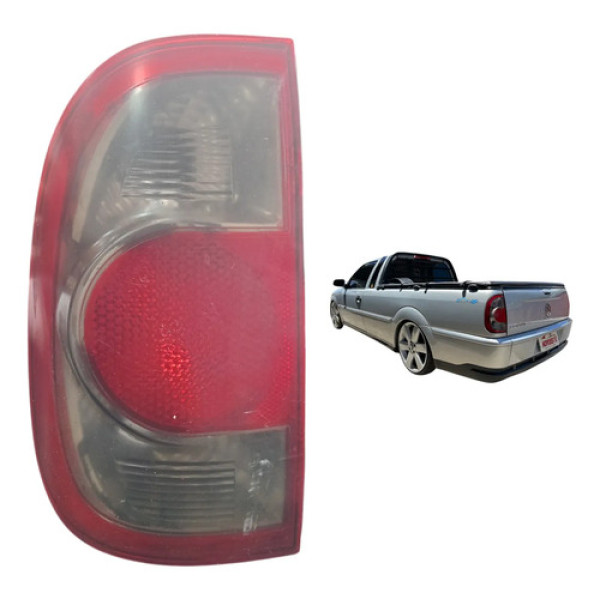 Lanterna Traseira Vw Saveiro G4 2005 A 2009  Esquerdo/motorista Vermelho