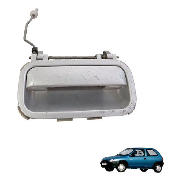 Maçaneta Externa Tras Esquerda Chevrolet Corsa 1994 A 2001 Prateado Traseira