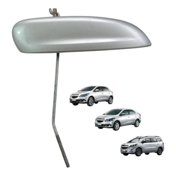 Maçaneta Externa Diant Direita Gm Onix Prisma Spin 2013 A 19 Prata Dianteira