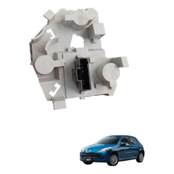 Circuito Soquete Lanterna Tras Esq Peugeot 207 2009 A 2013 Esquerdo/motorista Transparente