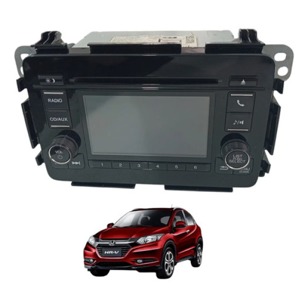 Radio Cd Player Central Multimídia Honda Hrv 2018 39100t7tm7