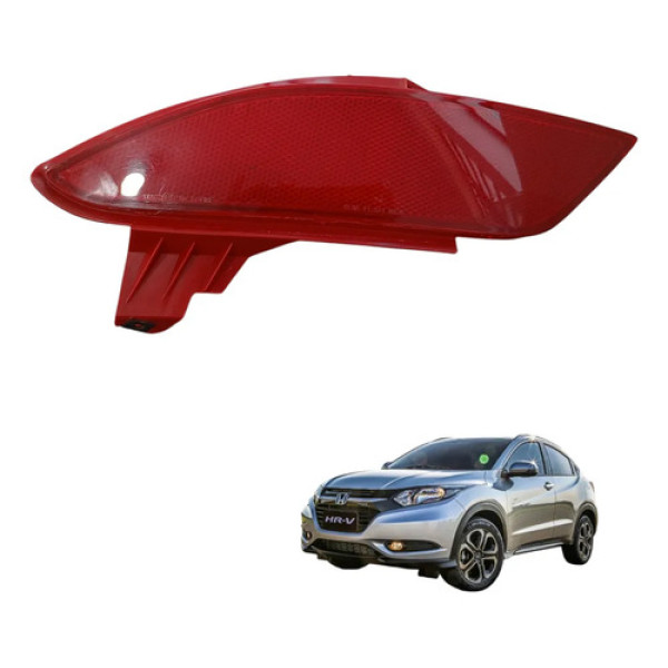 Refletor Olho De Gato Tras Esquerdo Honda Hr-v 2016 A 2018  Vermelho