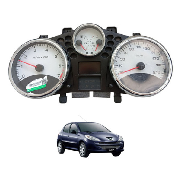 Painel De Instrumentos Peugeot 207 1.4 2007 A 2014 Original Branco