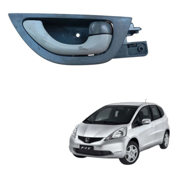Maçaneta Interna Dianteira Direita Honda Fit 2010 A 2013  Preto Dianteira/traseira