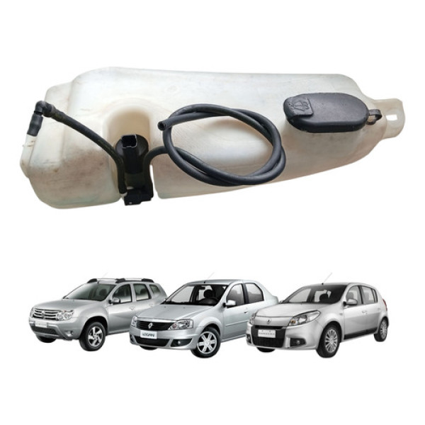 Reservatório Água Parabrisa Logan Sandero Duster 2007 A 2014 Branco