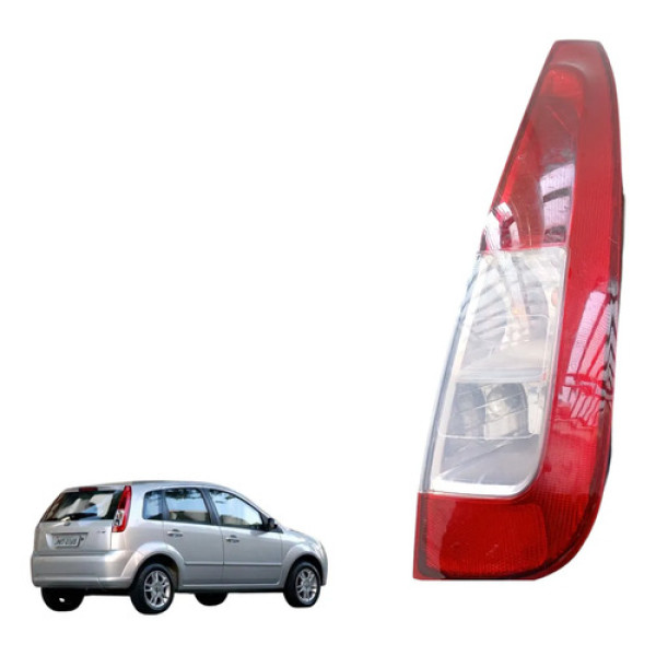 Lanterna Traseira Direita Ford Fiseta Hatch 2007 A 2014  Direito/passageiro Vermelho