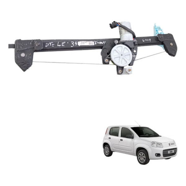 Máquina Vidro Elétrico Diant Esq Fiat Uno Vivace 2010 A 2017