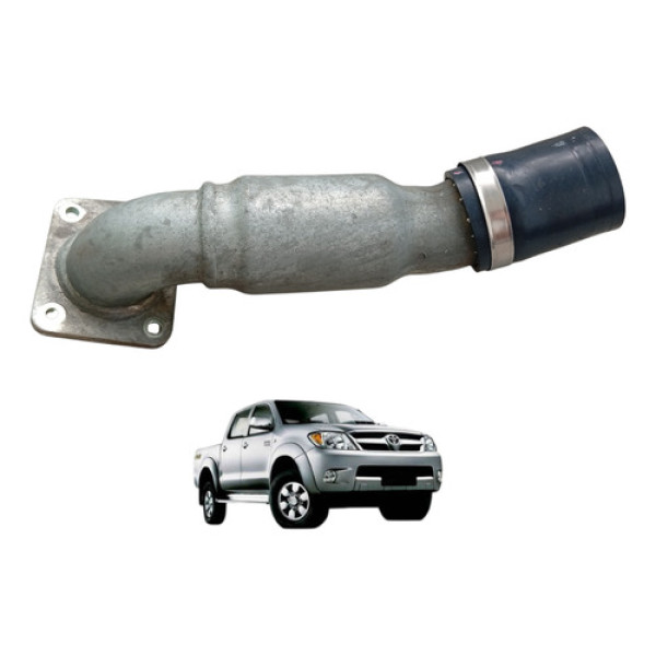 Cano Tubo Intercooler Toyota Hilux 3.0 2005 A 2015 Original Prata