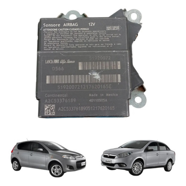 Módulo Central Airbag Fiat Palio Siena 2012 A 2018 51920072