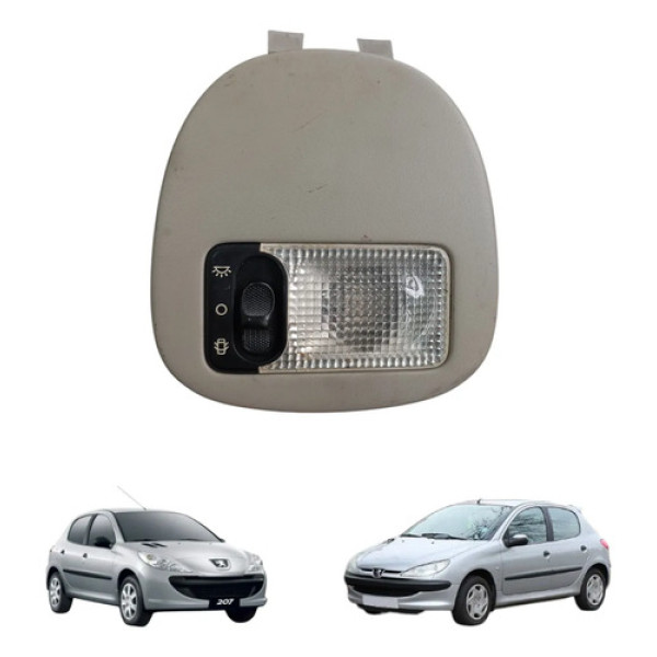 Luz Teto Interna Lanterna Peugeot 206 207 2000 A 2013