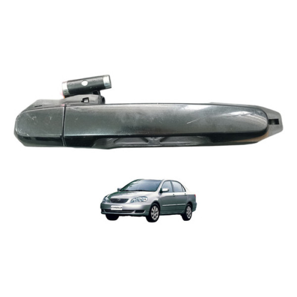 Maçaneta Porta Direita Corolla 2003 A 2008 Preto Traseira Preto Traseira