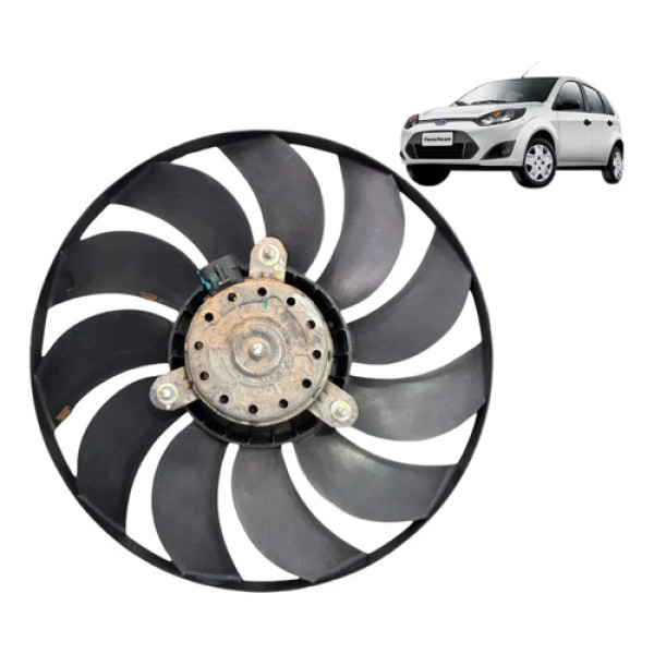 Motor E Ventoinha Radiador Fiesta 1.0 1.6 2008 2009 2010 12v