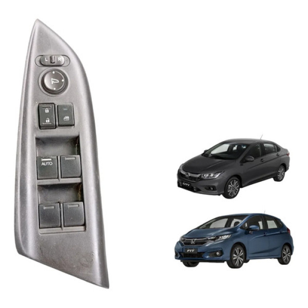 Botão Vidro Elétrico Dian Esq Honda City Fit 2015 A 2021