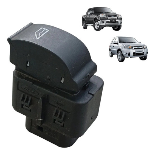 Botão Vidro Elétrico Simples Ford Ranger Ecosport 2007/2012