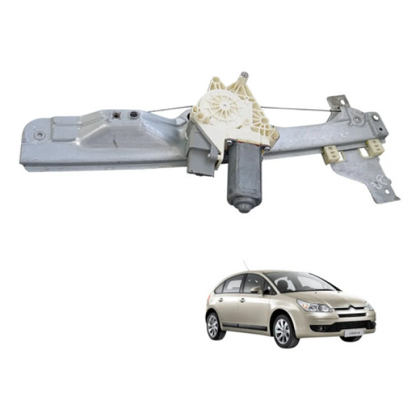 Maquina Vidro Traseiro Direito Citroen C4 2007 A 2015