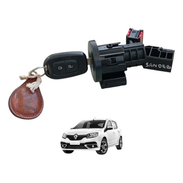 Comutador Cilindro Ignição Chave Renault Sandero 2015 A 2021