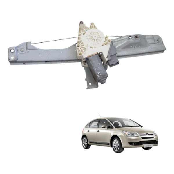 Maquina Vidro Traseiro Esquerdo Citroen C4 2007 A 2015