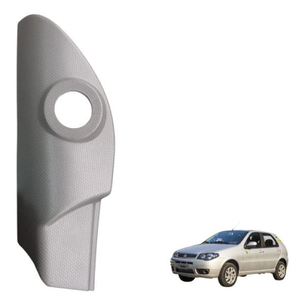 Moldura Interna Retrovisor Esquerdo Fiat Palio 2012 A 2017  Cinza-escuro