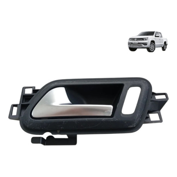 Maçaneta Dianteira Esq Dian Amarok 2010 A 2022 Original Vw  Preto Dianteira