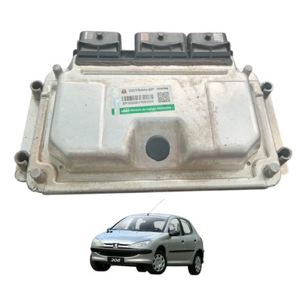 Módulo Injeção Peugeot 206 1.4 2006 A 2008 Original