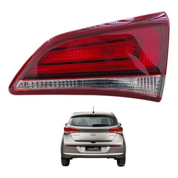 Lanterna Direita Tampa Tras Hyundai Hb20 Hatch 2016 A 2019 Direito/passageiro Vermelho