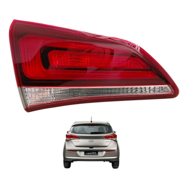 Lanterna Esquerda Tampa Tras Hyundai Hb20 Hatch 2016 A 2019 Esquerdo/motorista Vermelho