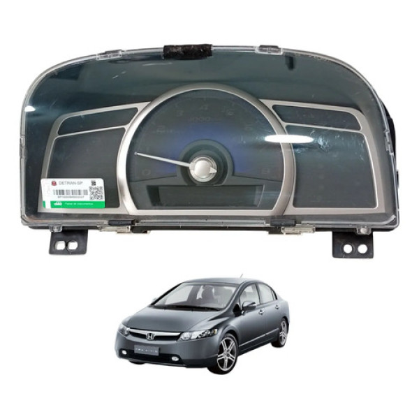 Painel Instrumentos Velocímetro Honda New Civic 2007 A 2011 Preto