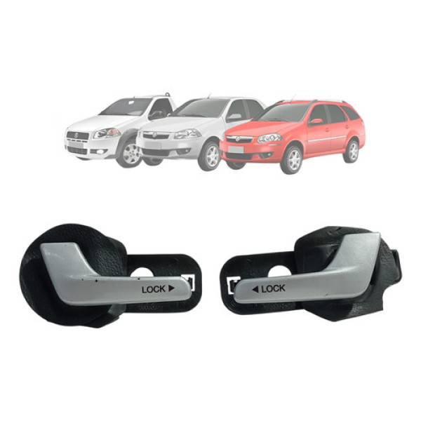 Par Maçaneta Interna Puxador Porta Siena 2008 2009 2010 2011