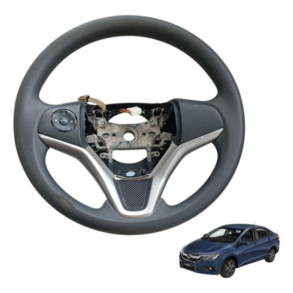 Volante Motorista Honda City 2015 2016 2017 A 2021 Original Preto