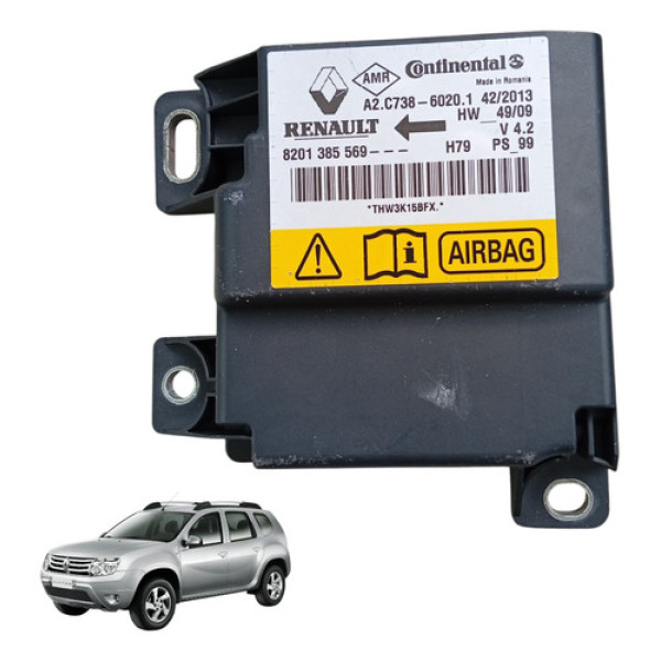 Módulo Air Bag Ecu Original Duster 2012 A 2019 8201385569