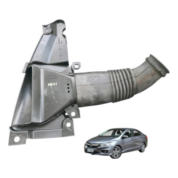 Duto De Ar Frontal E Mangueira Honda City 2015 A 2018