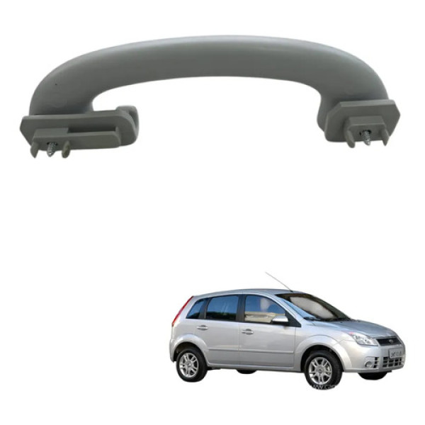 Alça Teto C/cabide Fiesta 2009 2010 2011 2012 2013 2014 Branco