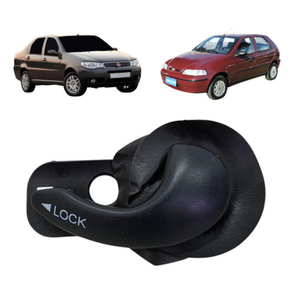 Maçaneta Interna Porta Direita Fiat Palio Siena 1996 A 2007
