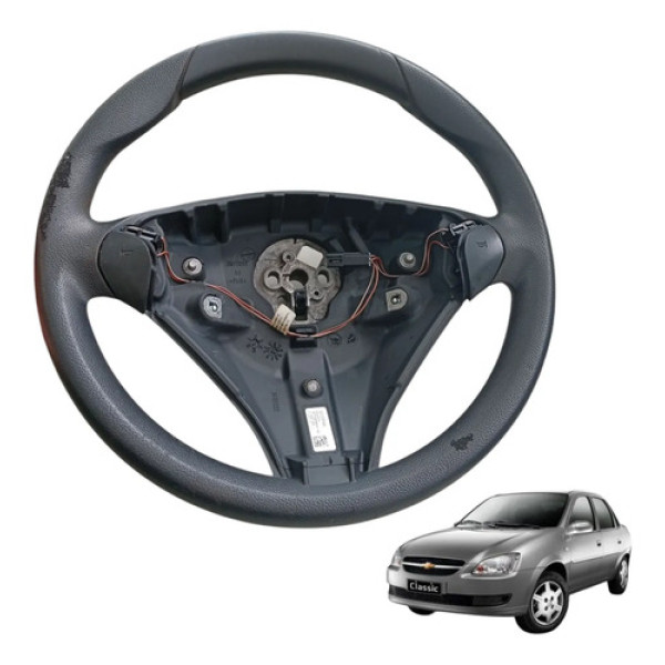 Volante Motorista Gm Corsa Classic 2013 A 2017 Original Preto