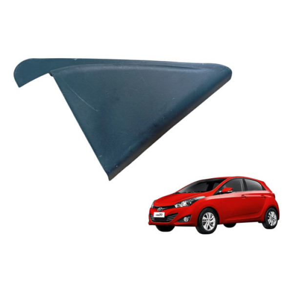 Moldura Porta Tras Esquerda Hyundai Hb20 2013 A 2019  Traseira Esquerdo Preto