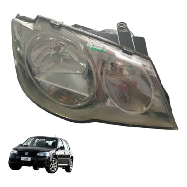 Farol Dianteiro Volkswagen Golf 2008 A 2013 Original  Direito/passageiro