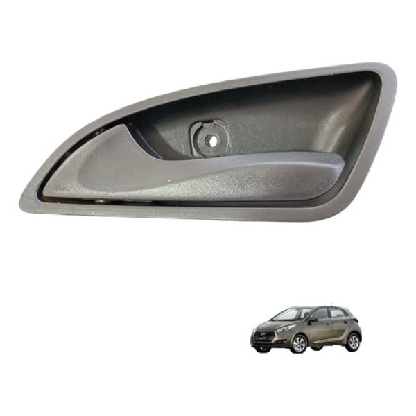 Maçaneta Interna Esquerda Hyundai Hb20 2013 A 2019 Original Preto Dianteira/traseira