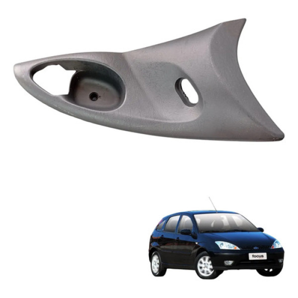 Moldura Maçaneta Interna Traseira Dir Ford Focus 2001 A 2008 Preto Traseira