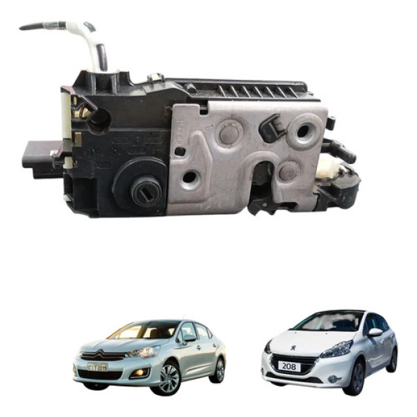 Fechadura Porta Tras Esq Peugeot 208 Citroen C4 2014 A 2018