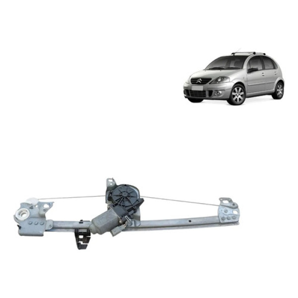 Maquina Vidro Dianteira Direita Citroen C3 2003 A 2012