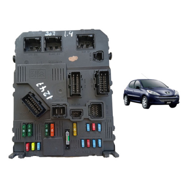 Caixa Fusível Modulo Imobilizador Peugeot 207 1.4 2007 A 14