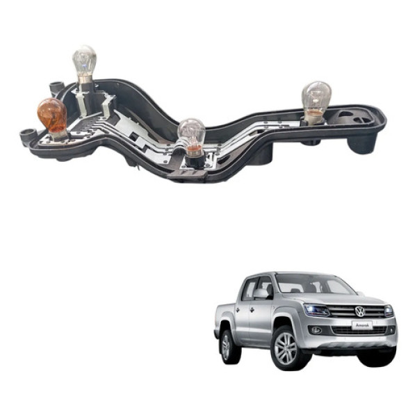 Circuito Soquete Direito Volkswagen Amarok 2011 A 2018 Direito/passageiro Trasparente