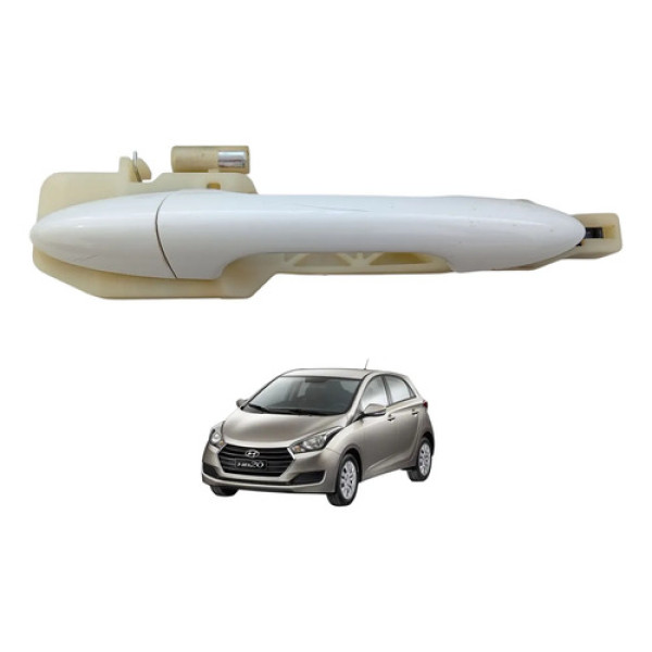 Maçaneta Externa Traseira Direita Hyundai Hb20 2012 A 2019 Branco Traseira