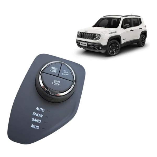 Botão Controle De Tração Jeep Compass Renegade 2014 À 2020 Preto