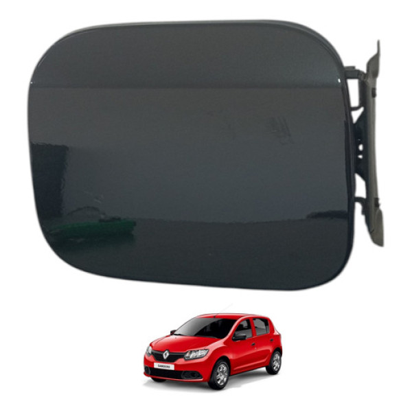 Tampa Portinhola Tanque Combustivel Sandero 2014 A 2020 2018 Preto 2018