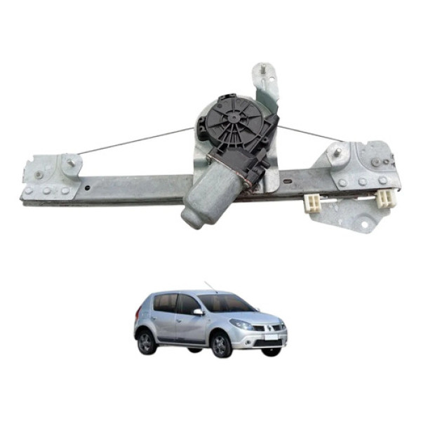 Máquina Vidro Elét Tras Esquerdo Renault Sandero 2008 A 2012