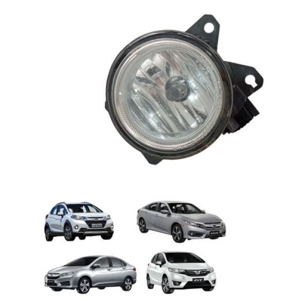 Farol Milha Esquerdo Honda Civic City Wr-v Fit 2014 A 2021  Transparente